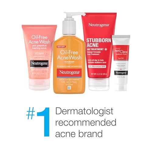 Neutrogena Body Clear Acne Body Wash with Glycerin & 2% Salicylic Acid Acne Medication to Help Treat Breakouts on Back, Chest & Shoulders, Non-Comedogenic, 8.5 fl. Oz, 6 Pack