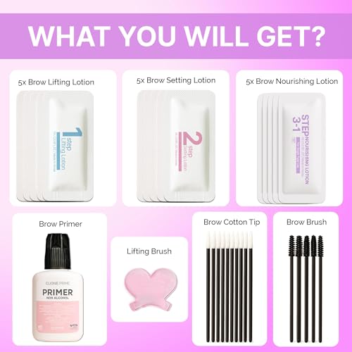 At-Home Brow Lamination Kit - DIY Eyebrow Perm Kit for Fuller Brows