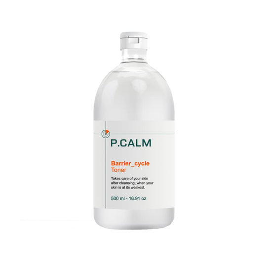 P.CALM Barrier Cycle Toner 500ml | Vegan Alcohol-Free Fragrance-Free Facial Toner for Sensitive Skin | Korean Skincare