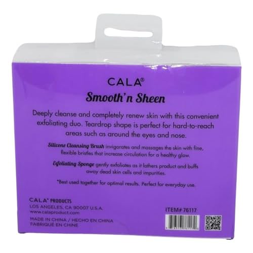 Cala Purple facial exfoliator duo