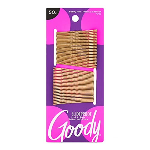 Goody SlideProof Bobby Pins 50ct Metallic Blonde