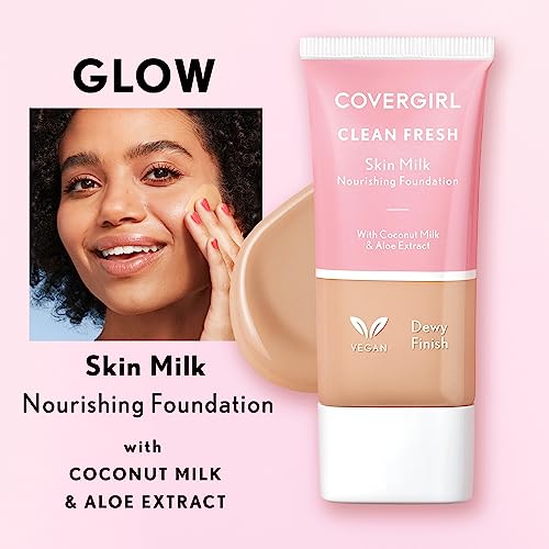 COVERGIRL Clean Fresh Skin Milk Foundation, Fair, 1 Fl Oz (Pack of 1) (packaging may vary)