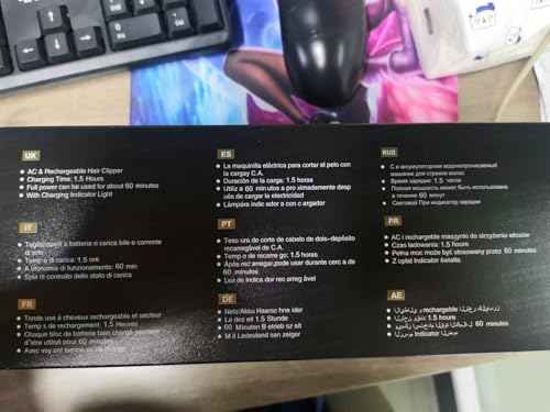 KEMEI Professional Hair Clippers for Men, Automatic Circular Hair Trimmer, Cordless Self-Haircut Kit with LED Display, KM-887 Silvery