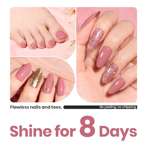 Beetles Pink Nail Polish Dusty Rose Ridge Filler 15ML