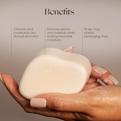 Trilogy Ultra Hydrating Cleansing Bar, Daily Face Wash With Marine Algae, Soap-Free, pH Balanced, 2.82 fl oz
