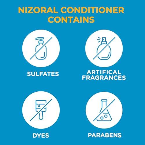 Nizoral Deep Moisturizing Conditioner with Mint & Tea Tree Oil for All Hair Types - Free of Sulfates, Parabens, Artificial Fragrances and Dyes, 9.4 oz