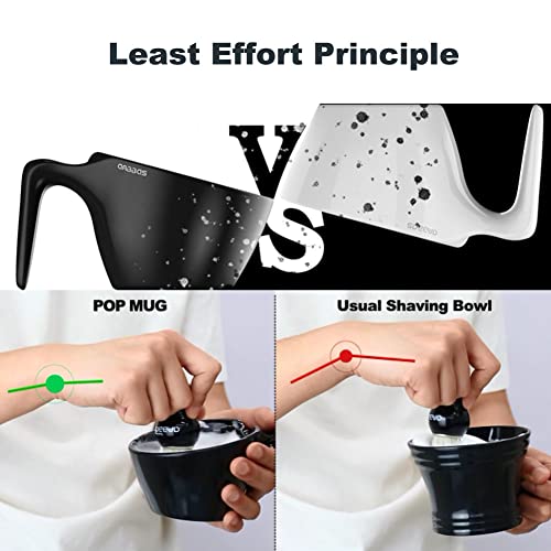 Anbbas Faux Badger Bristles Shaving Brush with Food-Grade Melamine POP Mug for Lathering and 3.5oz Shaving Soap Refill for Men Wet Shave,Women Girls Hair Removal