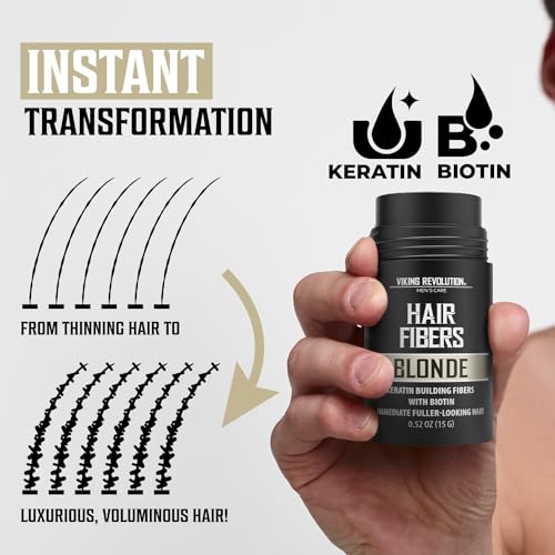 Viking Revolution Blonde Hair Fibers for Thinning Hair
