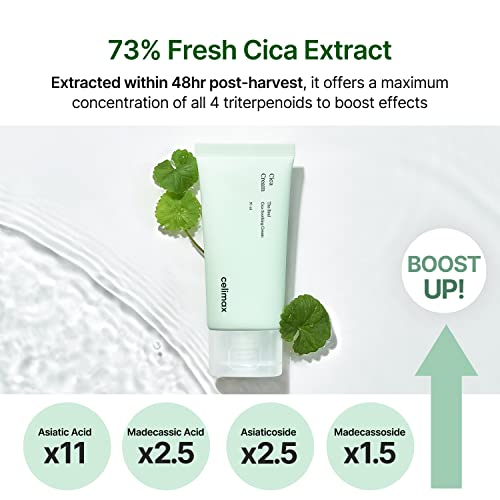 celimax The Real Cica Soothing Cream 50ml + The Real Cica Niacinamide AC Calming Serum 40ml Bundle