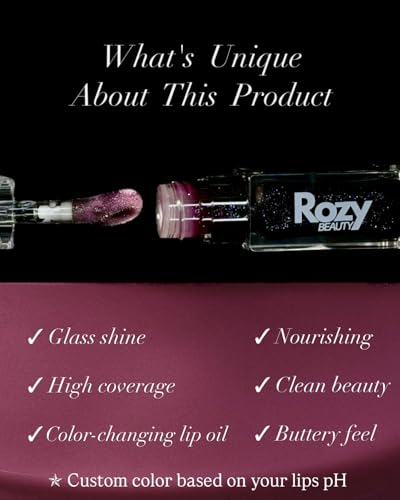 Color Changing Lip Oil Stain – pH-Activated Black to Pink