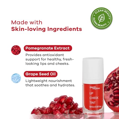Earth Rhythm Lip & Cheek Tint Cherry 5ml - Hydrating