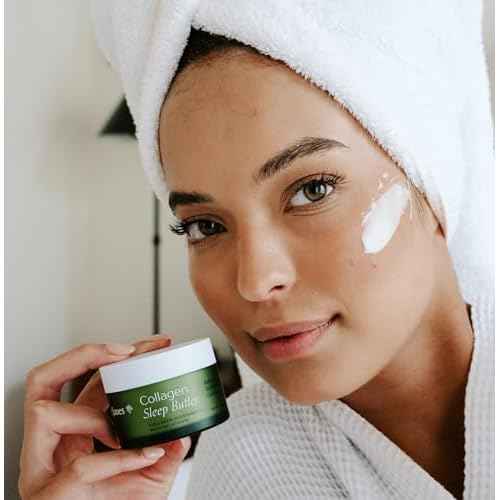 Collagen Sleep Butter Night Cream with Vegan Collagen, Hyaluronic Acid & Melatonin Complex ? Hydrating Overnight Moisturizer for Dry or Mature Skin