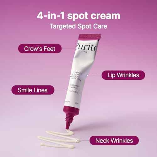 PURITO SEOUL Timeless Bloom Retinol Spot Cream, Korean Jeju Hydrangea, for Sensitive Skin, Retinol Cream, Wrinkle Reduction, Anti Aging Face Cream, K-Beauty, 30ml 1fl.oz