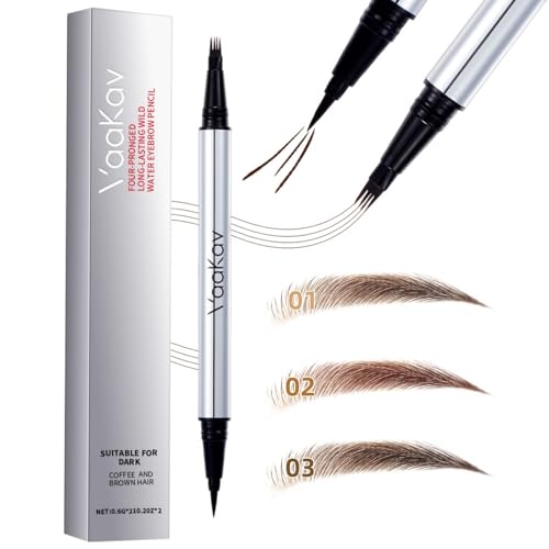 2-in-1 Waterproof Brow Pen & Eyeliner – Microblading Tip