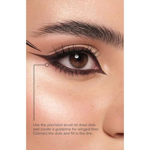 Catkin Liquid Eyeliner Pen Ultra-fine Waterproof Smoothy Stay 24 hrs Long Lasting Quick Drying for Sensitive Eyes Alcohol Free Very Black