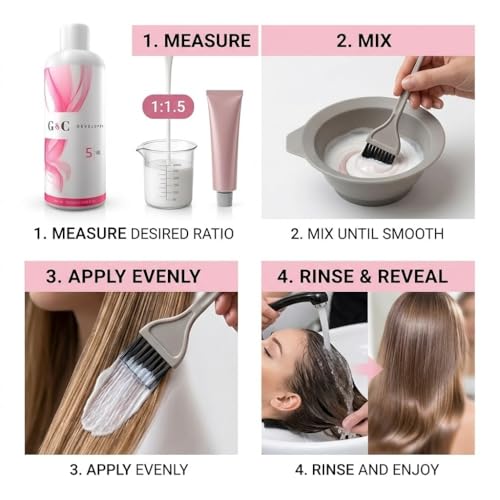 5 Volume Developer with Collagen - Professional Hair Lightening
