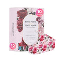 Koelf Rose Petal Satin Foot Mask - Intensive Moisturizing Socks (10 Pairs)