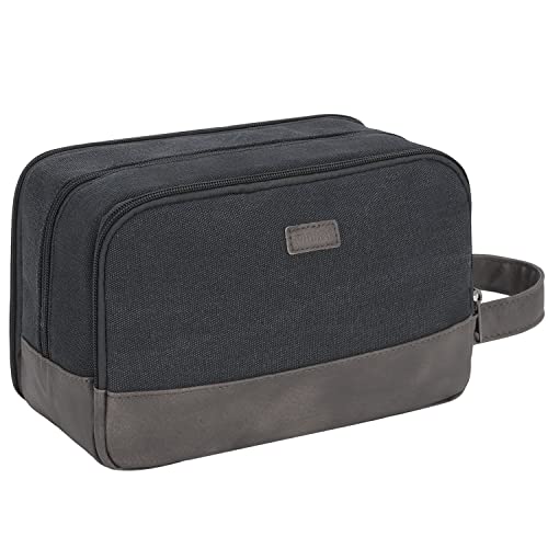 WANDF Travel Toiletry Bag with Wet Compartment & Hanging Hook