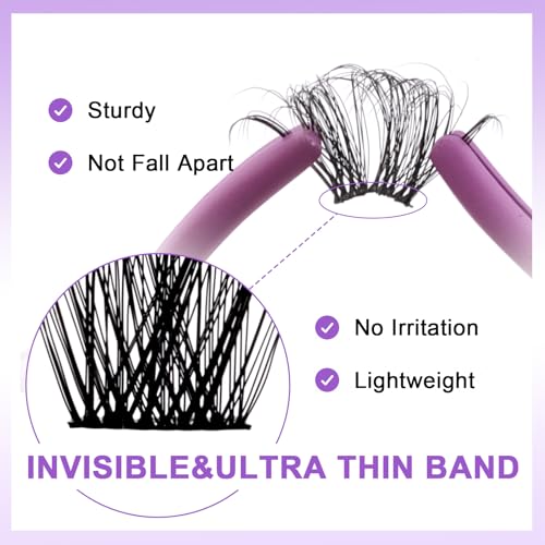Cluster Lashes Extensions DIY - C/D Curl, 12-16mm Mixed