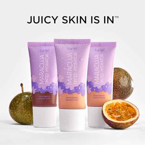 tarte maracuja tinted moisturizer ? Lightweight Sheer Foundation with Buildable Longwear Coverage, Hyaluronic Acid, Turmeric, Aloe for Hydrated Skin, Vegan & Cruelty Free
