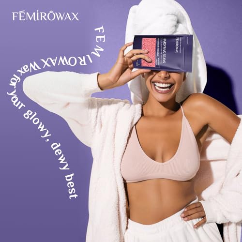Hard Wax Beads 2-Pack, 1lb Lavender Hard Wax Beads for Coarse Hair Full Body + 1lb Rose Hard Wax Beads for Sensitive Skin Body, Brazilian Bikini, Legs, Eyebrow, Facial