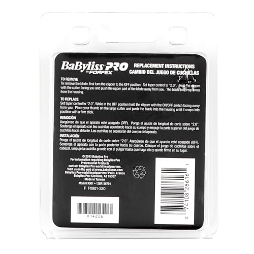 BaBylissPRO Barberology FX901 DLC Gold/Titanium Micro-Serrated Replacement Blade