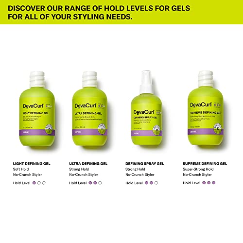 DevaCurl Light Defining Gel Soft Hold Non-Crunch Styler | Non-Flaking Formula | Brings Natural Texture | All Curl Types