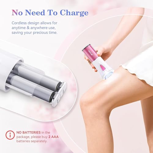 Mini Epilator, Facial Hair Remover for Women, Full Body Smooth Glide Epilator, Portable Electric Lady Shaver for Face, Armpits, Arms, Bikini, and Legs, with 9-Tweezers with LED for Precision