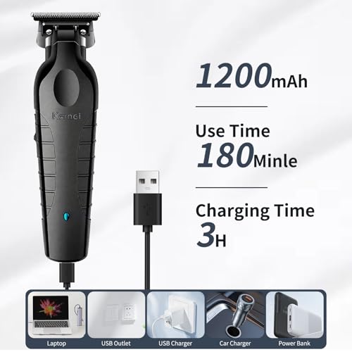 KEMEI 2299 Cordless Hair Clippers for Men - Professional Barber Trimmer