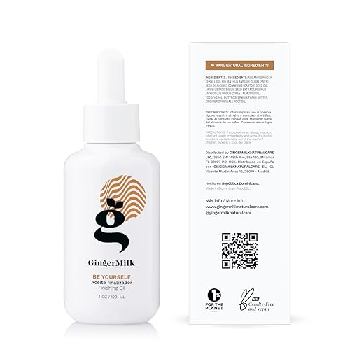 Curly Hair Finishing Oil | Argan & Castor Oil | Moisture & Shine | 4 OZ
