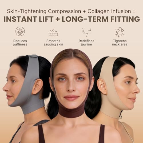 SKULT Collagen Face Sculpt Wrap - Reusable Chin Strap for Jawline