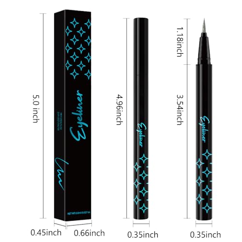 2PCS Waterproof Glitter Liquid Eyeliner Set - Long-Lasting Sparkly Eye Makeup for Women & Men