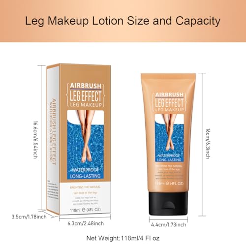Waterproof Leg Makeup Lotion - Vein & Scar Cover Up, 4 oz