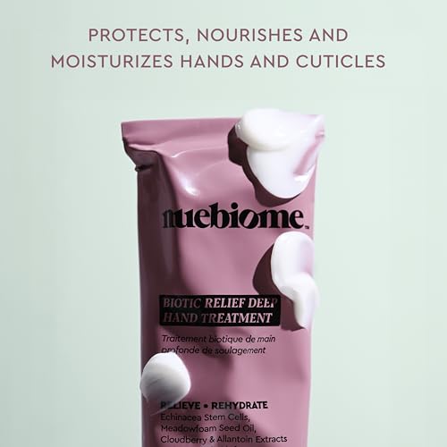Biotic Relief Deep Hand Cream for Dry Skin | Residue-free Intense Hydration Moisturizer for Hands, Unscented | 75 mL | Paraben, Cruelty-free & Vegan