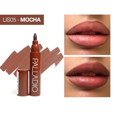 Palladio Lip Stain Marker - Waterproof Matte Mocha Cream