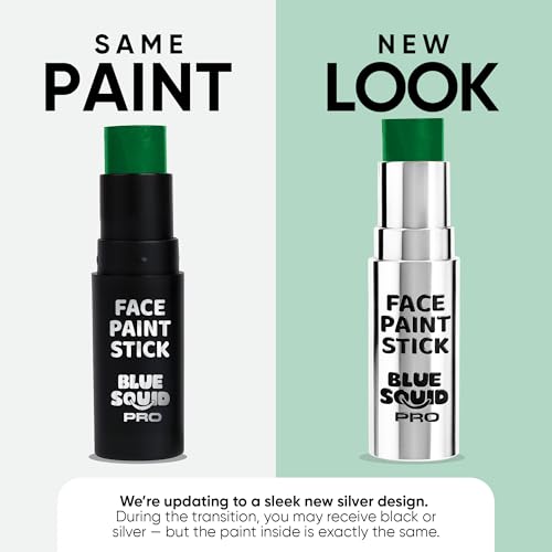 Green Face Paint Stick Waterproof Hypoallergenic Body & Eye Makeup for Cosplay, Sports