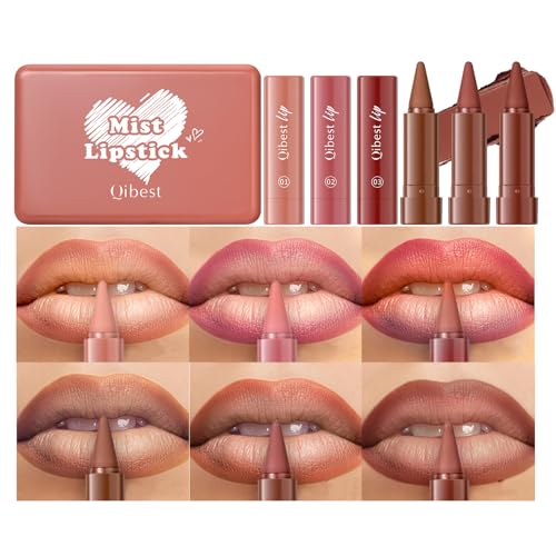 6-Piece Ombre Lipstick & Lip Liner Set - Waterproof Matte