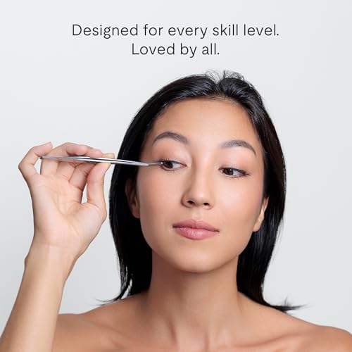 Silly George PopOn Lash 84 Cluster Pre-Glued Featherlight Bionic Silk 5 to 10 Day Wear Press-On Lash Bundle with 60 Pack MultiLength Plus 24 Pack Single Size Black Rosy 10mm