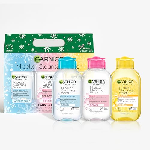 Garnier Micellar Water Holiday Gift Set - 3 Travel Size Cleansers
