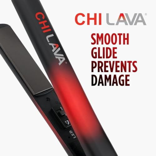 CHI Lava Ceramic 1" Flat Iron - Volcanic Lava Plates for Smooth Styling