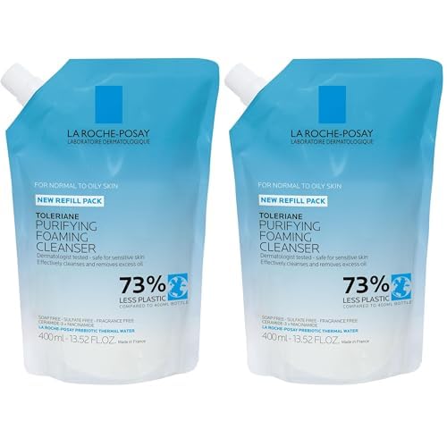 La Roche-Posay Toleriane Purifying Foaming Facial Cleanser, Oil Free Face Wash for Women & Men with Niacinamide + Ceramides, Pore Cleanser Safe For Sensitive Skin, Won¡¯t Dry Out Skin, Soap Free