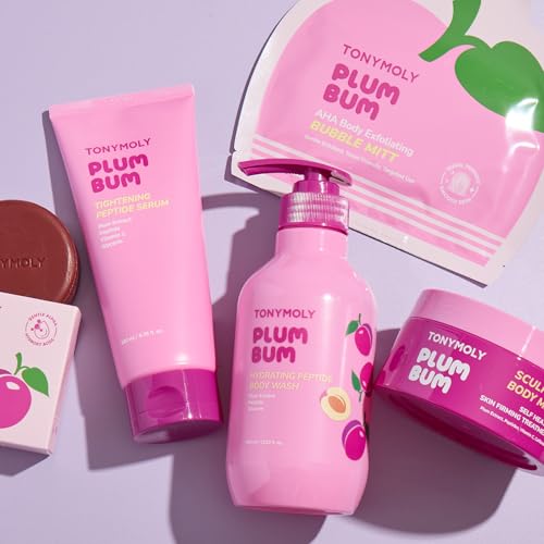 TONYMOLY Plum Bum AHA Exfoliating Bubble Mitt