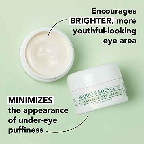 Mario Badescu Eye Cream for Dark Circles and Puffiness ? Hyaluronic, Caffeine or Glycolic ? Hydrating, Firming and Anti Aging Overnight Under Eye Care Treatment for Fine Lines and Wrinkles