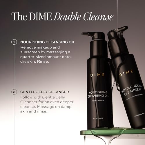 DIME Beauty Nourishing Cleansing Oil - 2-in-1 Makeup Remover & Face Wash, 4 oz