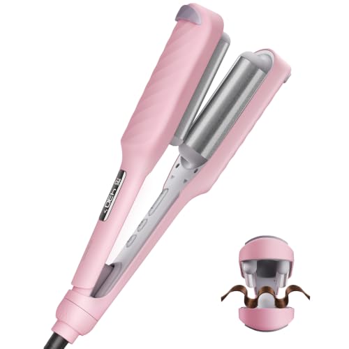 BABONIR 3 Barrel Hair Crimper for Beach Waves - 13 Heat Levels