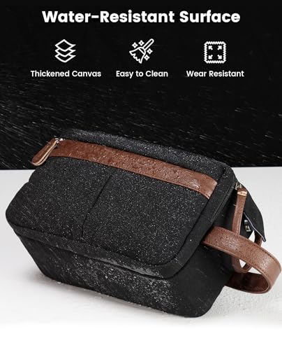 Vorspack Canvas Toiletry Bag for Men - Water Resistant