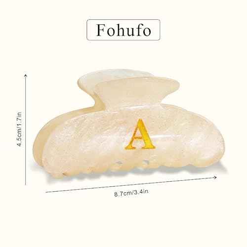 Christmas Gifts for Grandkids Teens - Initial Cute Hair Clips, Hair Claw Clips, Fashion Glitter Claw Clips Durable Hair Clips, Birthday Christmas Gifts for Women Teens Grandkids - Letter A