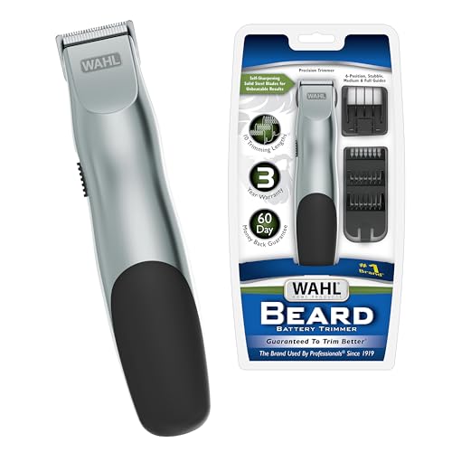 Wahl Groomsman Battery-Operated Beard Trimmer for Mustache & Beard