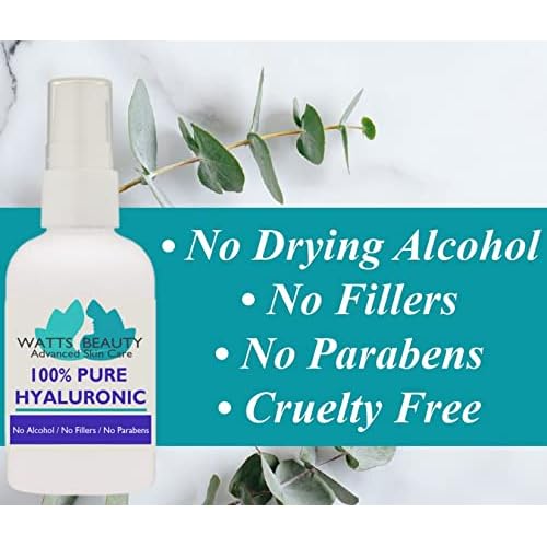 Anti Aging Wrinkle Serum of 100% Pure Hyaluronic Acid for Face and Body - No Alcohol, 8 oz