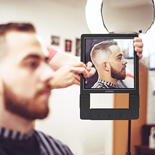 TASALON Hand Mirror with Silicone Handle - Shatterproof